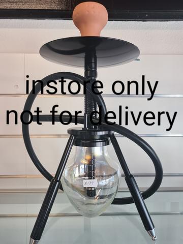 BLACK 3 STAND GLASS SHISHA