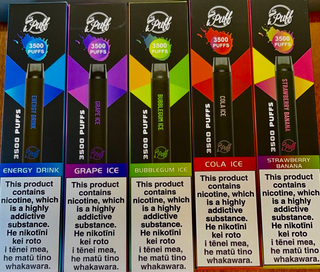 I PUFF DISPOSABLE VAPE 3500 PUFFS WITH DIFFERENT FLAVOURS