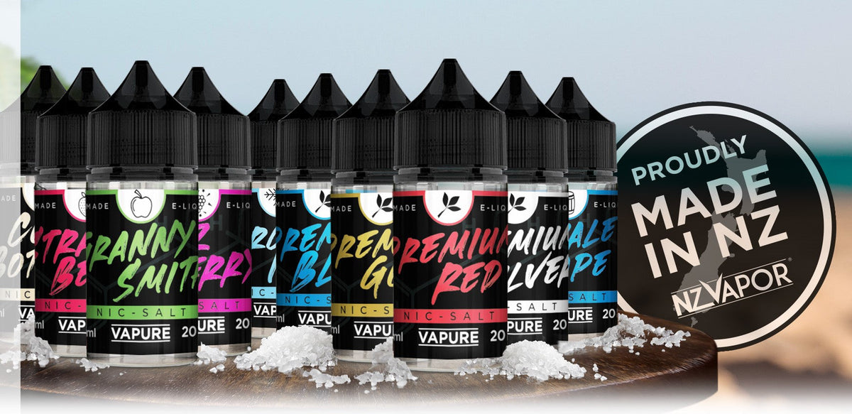 NZ VAPOR E-LIQUID SALTS